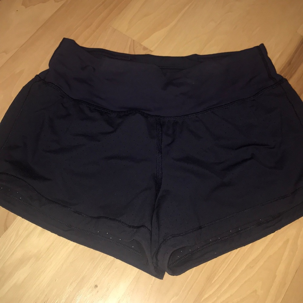 Navy blue lululemon shorts